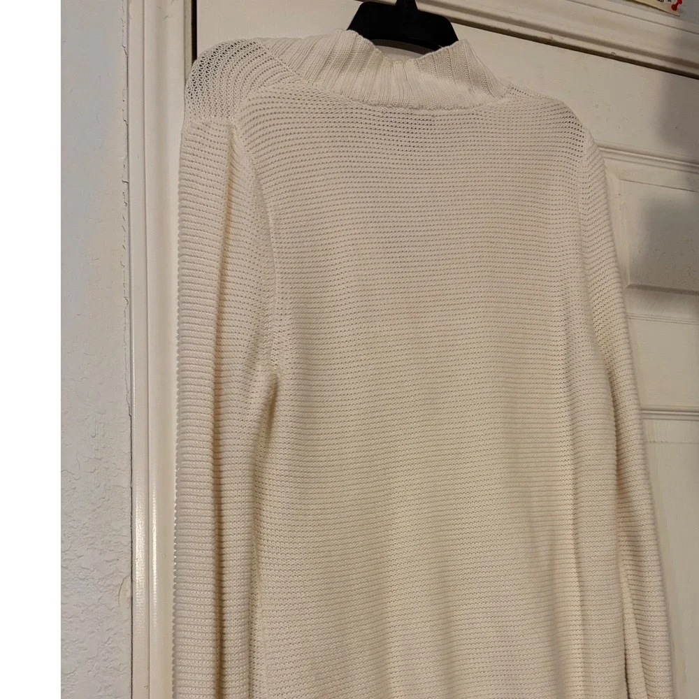 LRL Ralph Lauren Womens XL Chunky Knit Sweater Collar Toggle Preppy Cozy Coastal